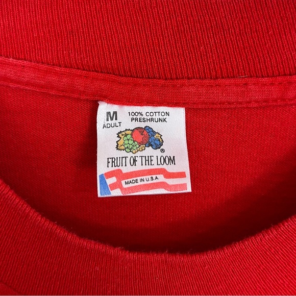 Vintage 1993 Snowman Graphic Single Stitch Long Sleeve Tee Unisex Medium - Picture 6 of 6